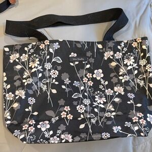 Vera Bradley Black and Gray Floral Tote